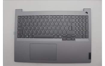 Lenovo 5CB1P00999 C-Cover with keyboard, Czech Slovakian, Arctic Grey, Backlight, UK