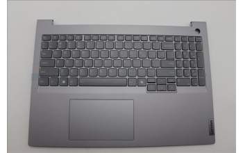 Lenovo 5CB1P01000 C-Cover with keyboard, English, Arctic Grey, Backlight, US