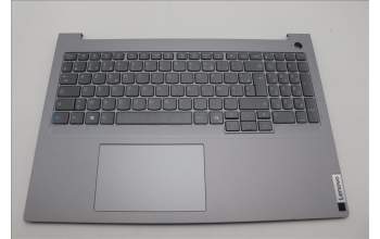 Lenovo 5CB1P01002 C-Cover with keyboard, French, Arctic Grey, Backlight, US