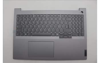 Lenovo 5CB1P01005 C-Cover with keyboard, German, Arctic Grey, Backlight, UK