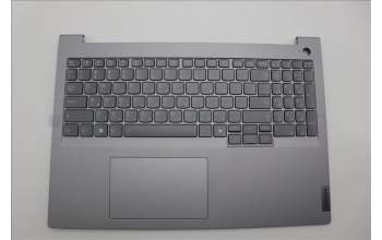 Lenovo 5CB1P01007 C-Cover with keyboard, Hebrew, Arctic Grey, Backlight, US