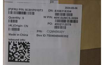 Lenovo 5CB1P01073 C-Cover with keyboard,English,Arctic Grey