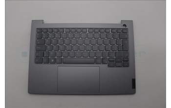 Lenovo 5CB1P01119 C-Cover with keyboard, Belgian, Arctic Grey, Backlight, UK