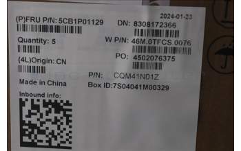 Lenovo 5CB1P01129 C-Cover with keyboard,Greek,Arctic Grey,Backlight