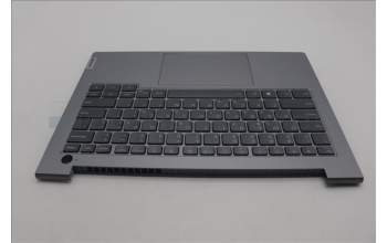 Lenovo 5CB1P01129 C-Cover with keyboard, Greek, Arctic Grey, Backlight, US