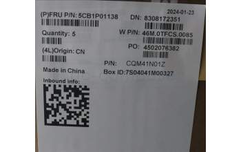 Lenovo 5CB1P01138 C-Cover with keyboard,Portuguese,Arctic Grey,Backlight