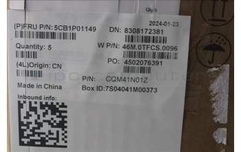 Lenovo 5CB1P01149 C-Cover with keyboard, Arabic, Arctic Grey, Non-Backlight, US