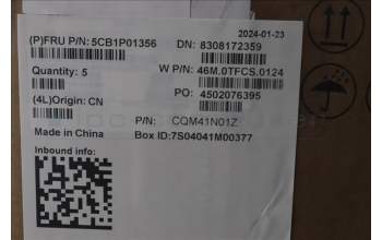 Lenovo 5CB1P01356 C-Cover with keyboard, UK English, Arctic Grey, Non-Backlight, UK