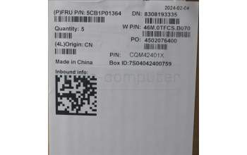 Lenovo 5CB1P01364 C-Cover with keyboard,English,Arctic Grey,Backlight