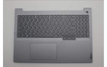 Lenovo 5CB1P01370 C-Cover with keyboard, Greek, Arctic Grey, Backlight, US