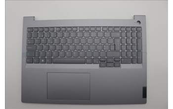 Lenovo 5CB1P01379 C-Cover with keyboard, Portuguese, Arctic Grey, Backlight, UK