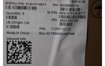 Lenovo 5CB1P14071 Tastatur inkl. Topcase ASM_RUS W21KH AGNBL H