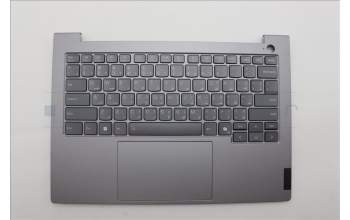 Lenovo 5CB1P27046 C-Cover with keyboard, Arabic, Arctic Grey, Backlight, US