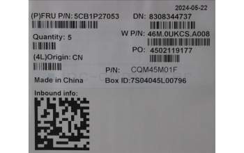 Lenovo 5CB1P27053 Tastatur inkl. Topcase ASM_FRA W 21MV AG BL