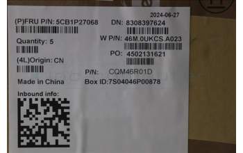 Lenovo 5CB1P27068 C-Cover with keyboard, Slovenian, Arctic Grey, Backlight, UK