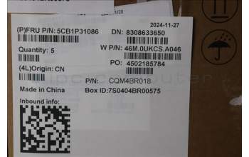 Lenovo 5CB1P31086 Tastatur inkl. Topcase ASM_ITA W 21MV AG