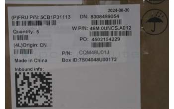 Lenovo 5CB1P31113 C-Cover with keyboard, Greek, Arctic Grey, Backlight