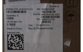 Lenovo 5CB1P31123 C-Cover with keyboard, Portuguese, Arctic Grey, Backlight, UK