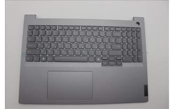 Lenovo 5CB1P31124 C-Cover with keyboard, Russian, Arctic Grey, Backlight, US