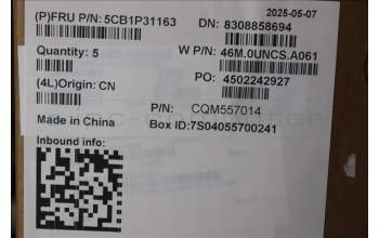 Lenovo 5CB1P31163 C-Cover with keyboard, Ukraine, Arctic Grey