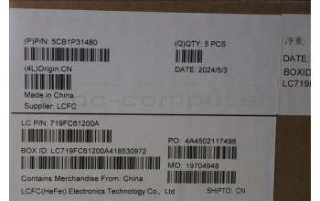 Lenovo 5CB1P31480 Tastatur inkl. Topcase ASM_UK L 21N5SG SCREW