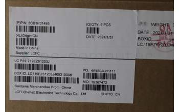 Lenovo 5CB1P31495 C-Cover with keyboard, English, Arctic Grey, US