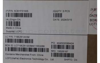 Lenovo 5CB1P31505 C-Cover with keyboard, Italian, Arctic Grey, UK