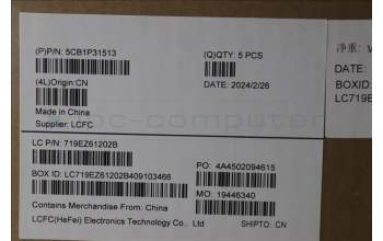 Lenovo 5CB1P31513 C-Cover with keyboard, Spanish, Arctic Grey, UK