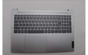 Lenovo 5CB1P33474 C-Cover with keyboard, US English Euro, Cloud Grey, Backlight, Non-Fingerprint, US