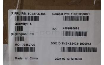 Lenovo 5CB1P33484 Tastatur inkl. Topcase SPA C83DC NFP CG BLAI AL