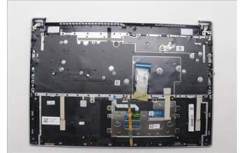 Lenovo 5CB1P33486 C-Cover with keyboard, Portuguese, Cloud Grey, Backlight, Non-Fingerprint, UK