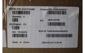 Lenovo 5CB1P33490 Tastatur inkl. Topcase FRA C83DC NFP CG BLAI AL