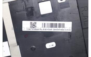 Lenovo 5CB1P33491 C-Cover with keyboard,German,Cloud Grey,Backlight,Non_Fingerprint