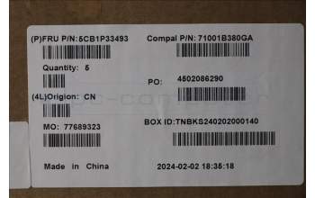 Lenovo 5CB1P33493 C-Cover with keyboard,Hungarian,Cloud Grey,Backlight,Non_FingerPrint