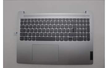 Lenovo 5CB1P33494 C-Cover with keyboard, Belgian, Cloud Grey, Backlight, Non-Fingerprint, UK