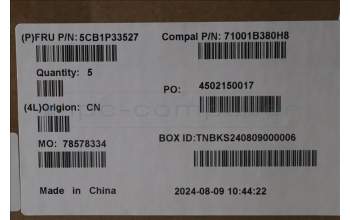 Lenovo 5CB1P33527 C-Cover with keyboard, Slovenian, Abyss Blue, Backlight, FingerPrint, UK