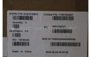 Lenovo 5CB1P35970 C-Cover with keyboard, German, Cloud Grey, Non_Backlight, FingerPrint