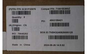 Lenovo 5CB1P35976 Tastatur inkl. Topcase SWS C83DC FP CG NBLAI AL