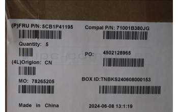Lenovo 5CB1P41195 COVER UpCase SPA C83DC NFP CG NBLAI AL