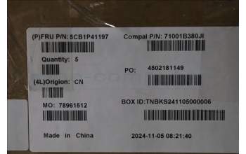 Lenovo 5CB1P41197 COVER UpCase POR C83DC NFP CG NBLAI AL