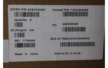 Lenovo 5CB1P43391 C-Cover with keyboard, Hebrew, White Backlight, US