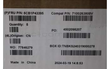 Lenovo 5CB1P43395 Tastatur inkl. Topcase spanisch C 83DX BLWH