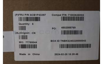 Lenovo 5CB1P43397 Tastatur inkl. Topcase ASM_POR C 83DX BLWH