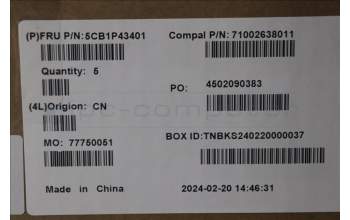 Lenovo 5CB1P43401 Tastatur inkl. Topcase ASM_FRA C 83DX BLWH