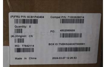 Lenovo 5CB1P43404 C-Cover with keyboard, Hungarian, White Backlight, UK