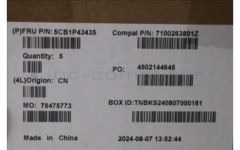 Lenovo 5CB1P43435 C-Cover with keyboard, Hungarian, RGB Backlight, UK