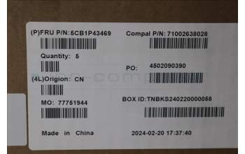 Lenovo 5CB1P43469 C-Cover with keyboard, Ukraine, RGB Backlight, US