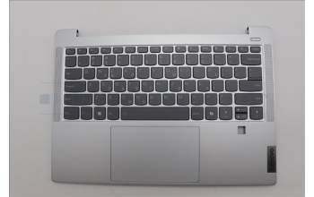 Lenovo 5CB1P43472 C-Cover with keyboard, Greek, Cloud Grey, Backlight, FingerPrint, US