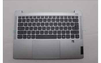 Lenovo 5CB1P48983 C-Cover with keyboard, Portuguese, Cloud Grey, Backlight, FingerPrint