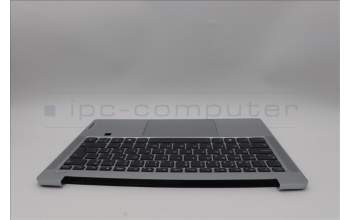Lenovo 5CB1P48983 C-Cover with keyboard, Portuguese, Cloud Grey, Backlight, FingerPrint, UK